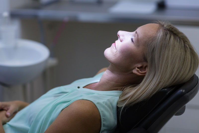 dental implant patient under sedation